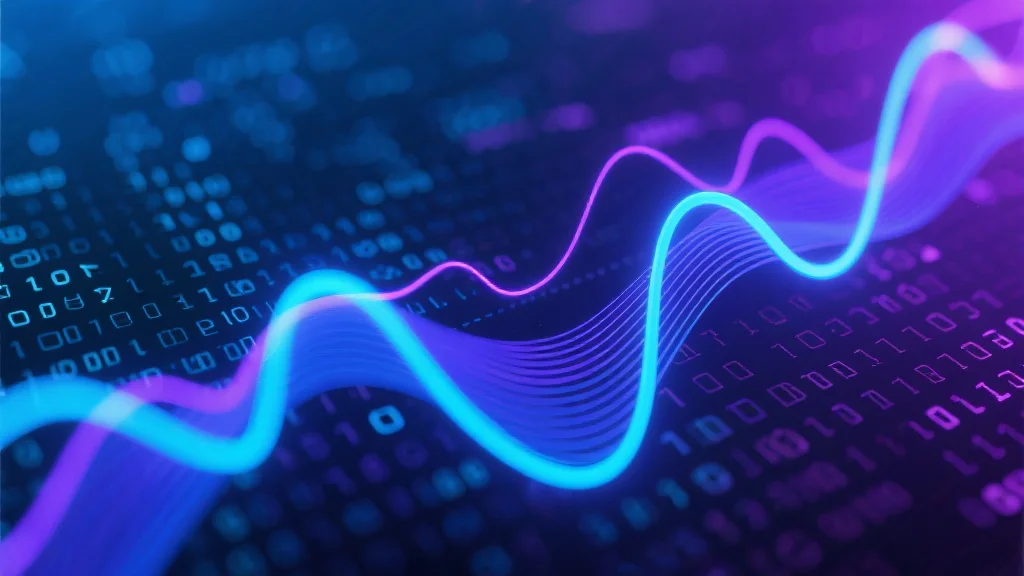 抽象的数字模式和曲线图